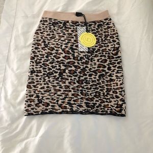 Urban outfitters cheetah print skirt